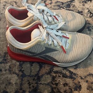 Reebok Women’s Cream and Red CrossFit Sneakers